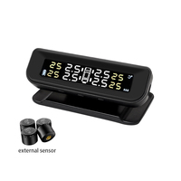 Système universel de surveillance de la pression des pneus sans fil TPMS pour voiture c260 Écran LCD 4 capteurs de pression des pneus à capteur externe