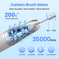 Machine à manucure électrique portable personnalisée, machine à retirer le gel, polisseuse à ongles en acrylique rechargeable, perceuse à ongles professionnelle 35000 tr/min