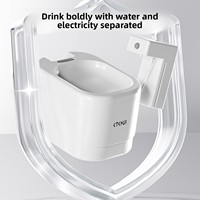 Nouvelle fontaine à eau intelligente sans fil pour chat, distributeur d'eau automatique rechargeable sans fil pour animaux de compagnie