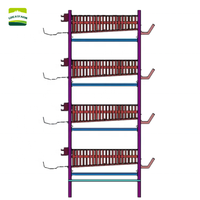 GREAT FARM Batterie de Cages à Cailles Entièrement Automatique Galvanisée, Système d'Élevage Avicole pour Fermes Modernes de Poulets et de Cailles