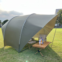 Auvent imperméable en forme de coquille d'oeuf pour voiture, auvent et abri solaire pour camping en plein air et tente de plage pour camping-car, remorque, pare-soleil
