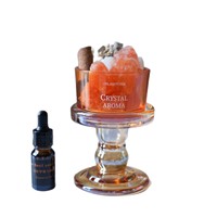 Diffuseur en cristal de pierre brute polie, ornement d'aromathérapie haut de gamme pour bureau, maison, salon, entrée, anniversaire, mariage