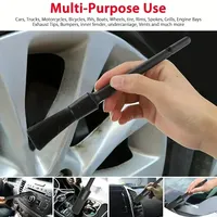 Ensemble de brosses pour le nettoyage des bords de la bouche d'aération Outil de nettoyage de la poussière Éponges Serviettes Accessoires pour le lavage de voiture