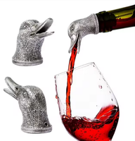 Verseur de vin personnalisé en forme d'animal 3D à grande vitesse, bec verseur pour shots et usage en bar