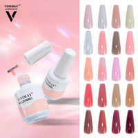 Gel de construction liquide Vinimay OEM ODM personnalisable avec logo privé, 20 couleurs, gel de construction BIAB en bouteille, gel d'extension d'ongles souple
