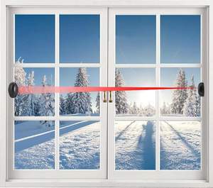 <span class=keywords><strong>Detector</strong></span> fotoelétrico ativo da barreira com plástico impermeável do único feixe infravermelho para o sistema de alarme do assaltante na janela da porta do portão - Product Image 6