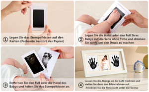 <span class=keywords><strong>Cleantouch</strong></span> bé tay và dấu chân Kit hoặc mốc mực không Mực pad với 2 chất lượng cao in thẻ - Product Image 3