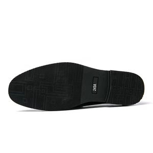 Zapatos Bean de Nuevo Estilo para Hombre, Oxfords de Cuero Genuino con Cordones, Diseño Evergreen, Transpirables, Antideslizantes, Antiolor, Suela Suave de Una Pieza - Product Image 5