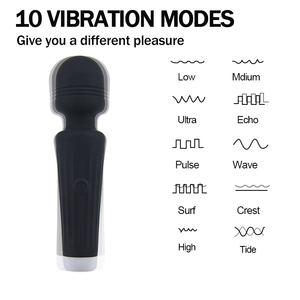 Potente varita vibradora portátil de mano Mini masajeador corporal 10 modos silicona adultos juguetes sexuales vibrador para Mujeres Hombres - Product Image 2