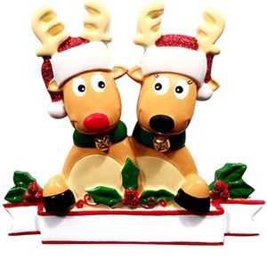 Arbre de Noël Accessoires Chiffres Danse Père Noël Bonhomme De Neige Cerf Ours Cerf Ornement Suspendu - Product Image 1