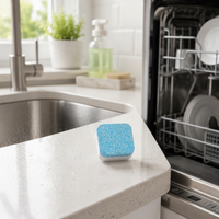 Tablet Pembersih Mesin Cuci Piring Heavy Duty Penghilang Bau Segar untuk Menyegarkan Mesin Dapur