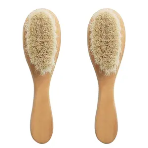 Set di spazzole per capelli in legno per bambini Set di pettini e spazzole per bambini spazzola per bambini in legno