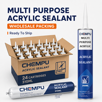 Scellant acrylique transparent industriel pour joints, à faible rétrécissement, anti-affaissement, pour fissures murales, scellant acrylique élastique
