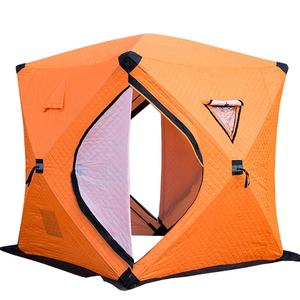 Abri de pêche d'hiver pop-up pour 3 à 4 personnes Tente à glaçons en coton Oxford 210D collée par pulvérisation - Product Image 3