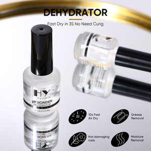 Hanyi 15ml Gel UV sans acide Préparateur de vernis à ongles Déshydratant Primer Set LED Séchage rapide 3 secondes Réduit l'huile des ongles OEM Personnalisé pH Designer - Product Image 4