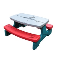 Nouveau modèle 2025 – Tables d'extérieur pliables et connectables en plastique pour enfants, idéales pour les fêtes, le camping et la cour