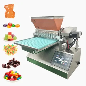 small 2d praline automatic sugar truffle chocolate mold filler ball filling chip roller depositor making machine table top price