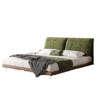 Ensemble de lit King Size Geju, design moderne, haute qualité, cadre en bois, tissu rembourré doux, 150x200cm/180x200cm, garantie 1 an