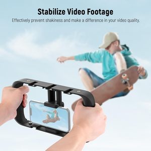 NEEWER Rig vidéo pour smartphone, stabilisateur vidéo pour téléphone, cage de vlogging avec support de trépied à griffe froide, rig pour smartphone pour vidéaste - Product Image 2