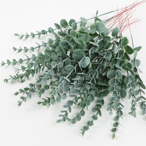 Feuilles d'<span class=keywords><strong>eucalyptus</strong></span> artificielles faites à la main de haute qualité grappes de feuilles d'<span class=keywords><strong>eucalyptus</strong></span> séchées pour les décorations de mariage de Noël Halloween - Product Image 4