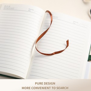 Cuaderno A5A6 de PU con Tapa Dura, Banda Elástica, Alta Calidad, Diario de Registro Administrativo Escolar, Personalizable con Logotipo Empresarial, Regalo Empresarial - Product Image 5