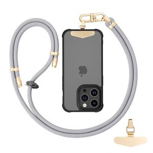 Adjustable Phone <b>Lanyard</b> Hook 8MM Crossbody Neck Strap Durable <b>Polyester</b> Multi-functional Mobile Phone Holder Length Control - Product Image 3