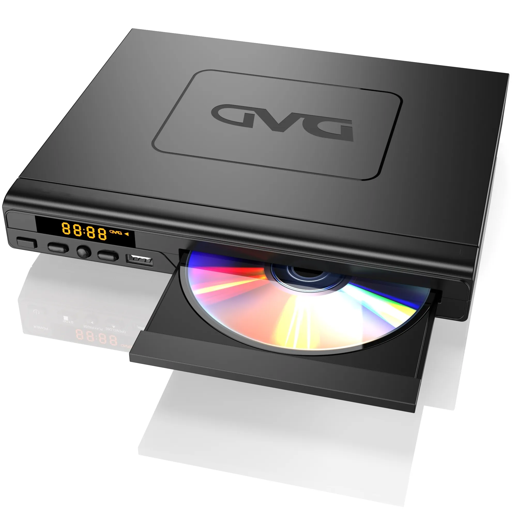 מלא HD אזור בית טלוויזיה נגן DVD, DVD/CD נגן עם USB חריץ ושלט רחוק