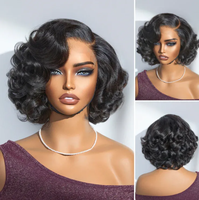 Perruque Bob Lace Front HD 13x4 Super Double Drawn Lisse Baguette Cheveux Humains 100% Naturels Brun Chocolat Style Vietnamien