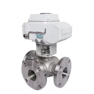 COVNA DN500 Válvula de bola de 20 pulgadas de 3 vías tipo V con actuador de alta regulación - Product Image 3