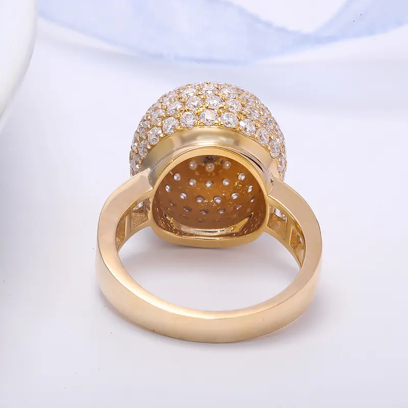Latest Design Jewelry Engagement Band Real Real 14k 18k 24k Gold Wedding Diamond Ring