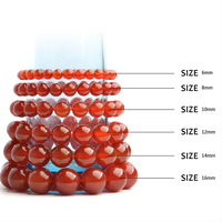 Bracelet en cornaline naturelle de haute qualité MANCHAO, bracelet extensible en pierres précieuses de jade rouge, bracelet porte-bonheur pour femmes, bijoux tendance
