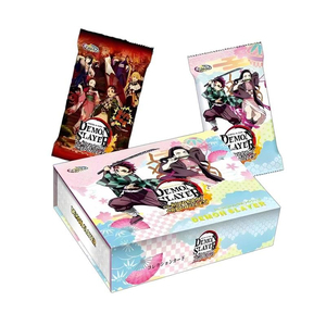 Boîte de boosters de cartes à collectionner <span class=keywords><strong>Demon</strong></span> <span class=keywords><strong>Slayer</strong></span> en gros – Cartes rares d'anime Tanjirou Nezuko, cartes à jouer, jeux de société, jouets, cadeaux - Product Image 1