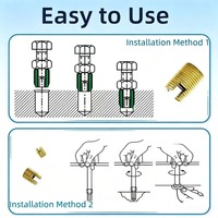Insert fileté autotaraudeur à fente Nitronic60 non magnétique pour dispositif semi-conducteur
