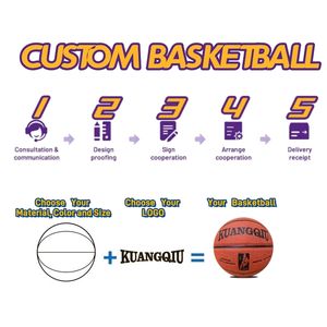 Doğal kauçuk mesane ve 8 parçalı karkas boyutu 6 ile toptan özel Logo baskılı erkekler kapalı Pu deri basketbol - Product Image 4