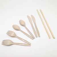 Ensemble de couverts jetables en papier biodégradable et écologique, couteau, fourchette, cuillère, cure-dents, serviette, couleur et logo personnalisés pour usage domestique