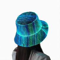 Nouveau style de décoration, chapeau bob lumineux de haute qualité, changeant de couleur, pour Thanksgiving, Nouvel An, mariage, anniversaire, Noël