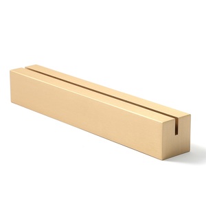 מקסימום מקום כרטיס פליז מוצק מחזיקי תפריט גדול תמונת לוח לוח תצוגה לוח שולחן זהב מספר מעמד - Product Image 4