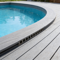 Planche de terrasse en WPC non toxique - Matériau recyclé écologique pour les espaces familiaux