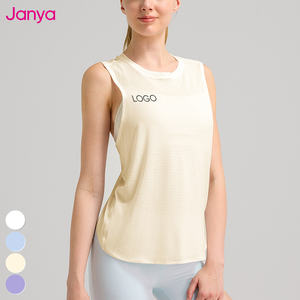ملابس رياضية نسائية من Janya ، سترة تدريب مجوفة فضفاضة ، سريعة الجفاف ، جيدة التهوية ، بدون أكمام ، ملابس رياضية ، قمم للياقة البدنية ، توب تانك يوجا - Product Image 4