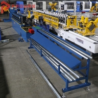 Máquina perfiladora de rollos para fabricar perfiles omega, perfiles de truss ligero, perfiles de sombrero de paja, perfiles de montante y guía, y listones de techo.
