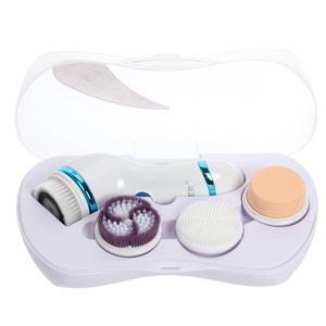 Gran oferta, depurador facial eléctrico portátil con rotación Sónica, resistente al agua, 4-1, cepillo <span class=keywords><strong>de</strong></span> limpieza Facial, masajeador, <span class=keywords><strong>limpiador</strong></span> <span class=keywords><strong>de</strong></span> poros para la cabeza - Product Image 1
