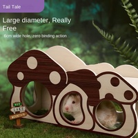 TailTale Hamster Hideout Maison en bois écologique pour Hamsters nains Hamsters syriens Gerbilles Hérissons Petits accessoires pour animaux de compagnie