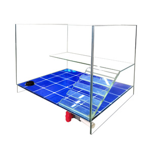 <span class=keywords><strong>Custom</strong></span> Transparant Milieuvriendelijk Reptiel Terrarium Aquarium Aquarium Met Zonnebakken Platform Hoge Heldere Glazen Schildpad Tank - Product Image 6