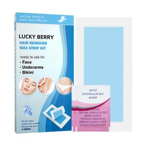 Bandes de <span class=keywords><strong>cire</strong></span> dépilatoire naturelle à usage nomade OEM ODM pour une épilation rapide et <span class=keywords><strong>facile</strong></span> du visage, des jambes, des bras et du corps - Product Image 1