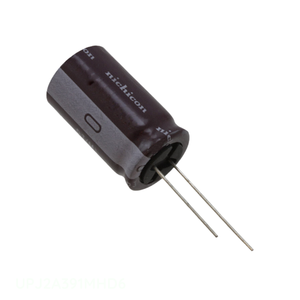 ตัวเก็บประจุแบบ Through Hole รุ่น UPJ2A391MHD6 ยี่ห้อ Manufacturer Channel CAP ALUM 390UF 20% 100V RADIAL 390 uF - Product Image 1