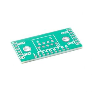 Placa Adaptadora DB9 a DIP, Placa de Conversión PCB, Placa Adaptadora DR9 a DIP UART-RS232 - Product Image 1
