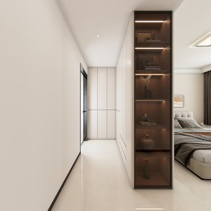 <span class=keywords><strong>Cabina</strong></span> <span class=keywords><strong>Armadio</strong></span> Moderna in Legno su Misura per Organizzazione e Stoccaggio Vestiti, Arredamento Camera da Letto - Product Image 1