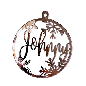 Personalized Christmas <b>Tree</b> <b>Ornament</b> Custom Name Snowflake Hanging Decoration Holiday Gift Wholesale - Product Image 1