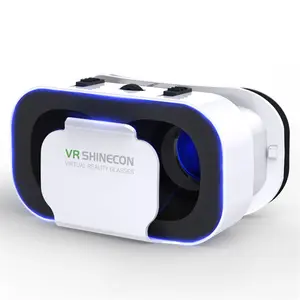 600 도 육안보기 3D VR 안경 헤드셋 헤드폰 VR 헬멧과 전화 리모컨