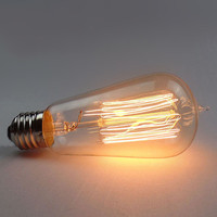 Ampoules Edison à filament de tungstène en forme de cage d'écureuil E26 E27 B22 120v 220v St58 Teardrop 25w 40w 60w, ampoule de style Edison